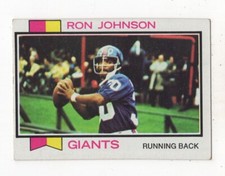 1973 TOPPS FOOTBALL RON JOHNSON NEW YORK GIANTS #350
