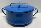 Vintage Dansk Kobenstyle Blue Enamel 2Qt Dutch Oven Stock Pot w/ Lid France