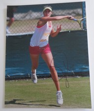 EUGENIE BOUCHARD GENIE signed 11x14 PHOTO TENNIS EXACT PROOF