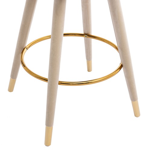Thekenhöhe Barhocker 2er Set für Küchentheke Massivholzbeine mit einem Fi - Bild 16 von 21
