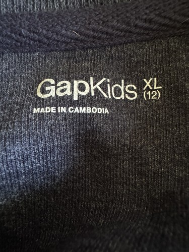 Gap Kids 1/4 Zip Boys Pullover Long Sleeve XL(12) Blue - Picture 3 of 6