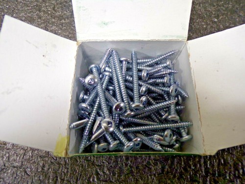Tornillo de chapa de acero endurecido #10 x 2" con cabeza de bandeja, 100PK, (RG) - Imagen 2 de 5