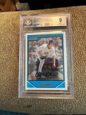 2007 Clayton kershaw bowman chrome draft #bdpp77 graded 9 mnt