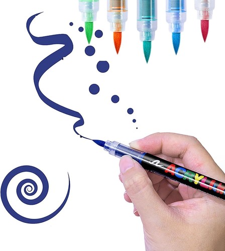 Straight Liquid Acrylic Marker Markers for Coloring Books Water-Based Valentines - Picture 32 of 56