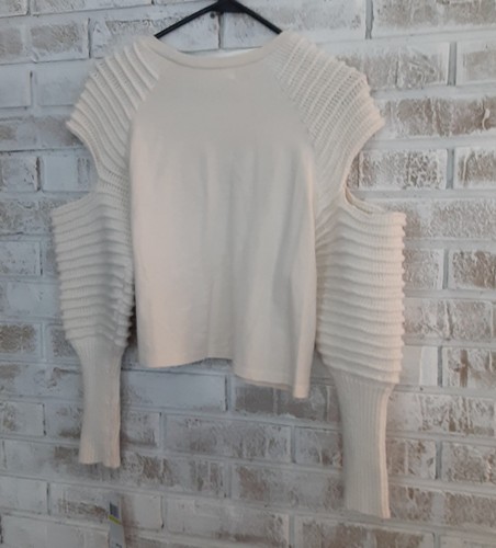 Vigoss NWT Cold Shoulder Sweater Sleeve Top sz M Versatile Cozy - Picture 7 of 7