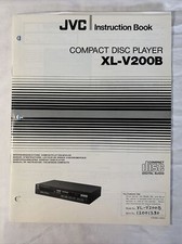 JVC Compact disc player XL-V200B instruction book