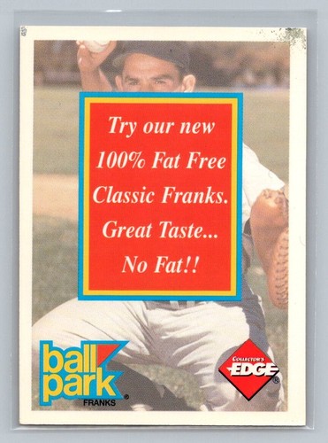 1995 Collector's Edge Ball Park Franks Autographs Yogi Berra Auto HOF w/ COA - Picture 3 of 4