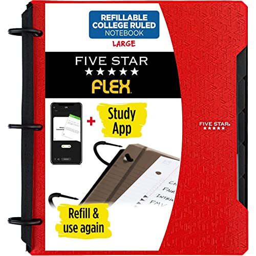 Flex Refillable Notebook + Study App, College *Color Will Vary NoteBinder - Picture 1 of 6
