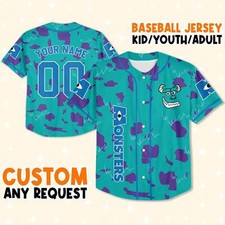Personalized Disney Monsters Inc Cosplay Sully Texture Custom Kids, Youth, Adult