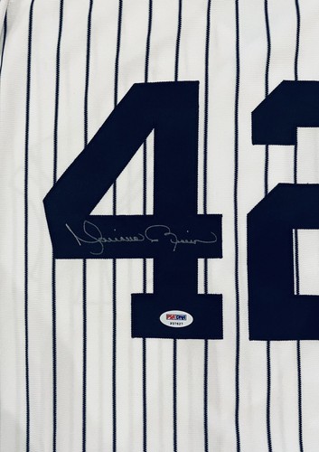 MARIANO RIVERA WORLD SERIES/INAUGURAL PSA/DNA SIGNED YANKEES GAME JERSEY W/TAG - Picture 4 of 12