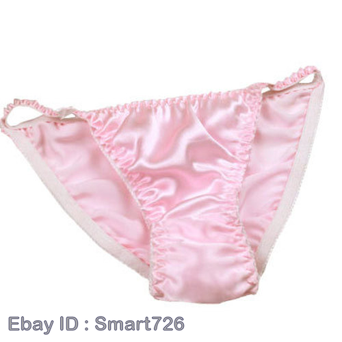 Womens Sexy Low-Rise Briefs Lingerie Bikinis Sweet Silk Thongs Panties Underwear - Picture 7 of 31