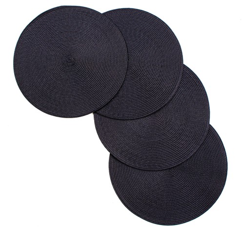 Vienna® Woven Spiral Non-Slip Table Placemats 15 Inches Round Set Of 4 - Picture 22 of 22
