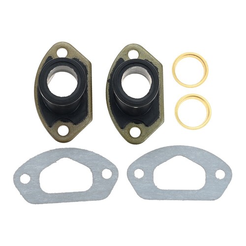 2 Set Chainsaw Exhaust Intake Manifold + Ring + Gasket Parts For 58CC 45CC 52CC - Picture 6 of 18