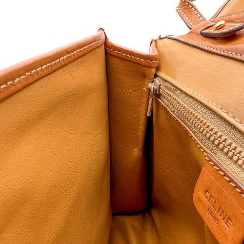 CELINE Macadam PVC Leather Crossbody Shoulder Bag 2way Beige purse Authentic - Picture 16 of 24