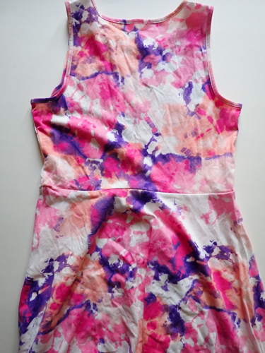 Girls Childrens Place Dress XL 14 Sleeveless Pink Purple Print Casual Sleeveless - Picture 6 of 19