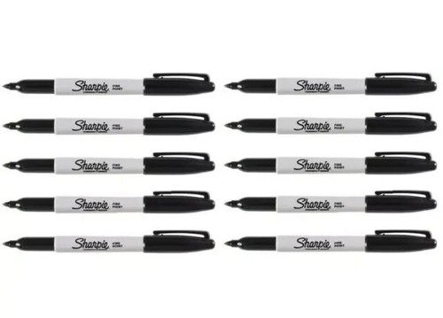 Black Sharpie Fine Point Tip Permanent Marker Pens 1,2,3,4,5,6,8,10,12,24,50,100 - Bild 13 von 16
