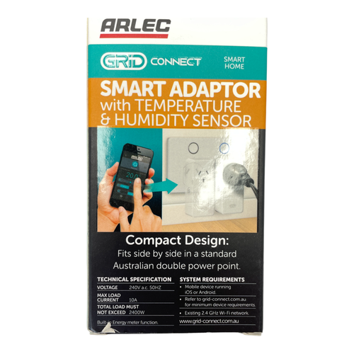 Smart Adaptor Arlec Grid Connect With Temperate Humidity Measure 240v - Picture 4 of 6