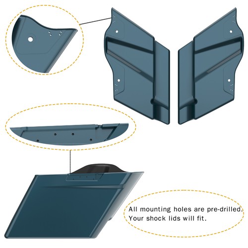 Alforja estirada Advanblack SPRUCE para Harley Street Road Glide 14+ - Imagen 9 de 11