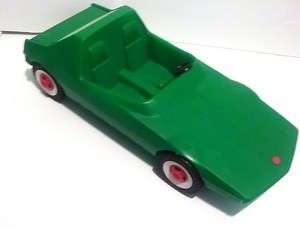 green barbie car