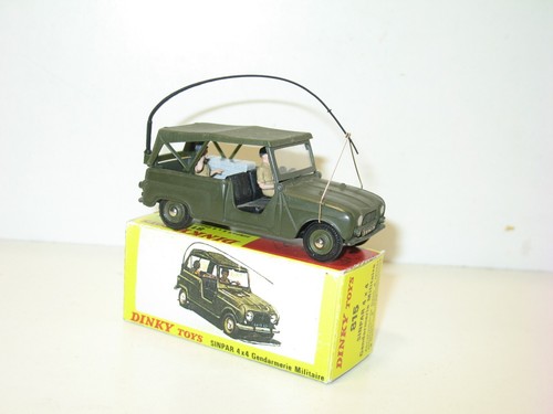 DINKY TOYS, renault 4L sinpar gendarmerie d'origine militaire compléte C - Picture 8 of 10