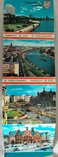 Vintage postcard booklet album undated 20 scenic photos Frankfurt Germany