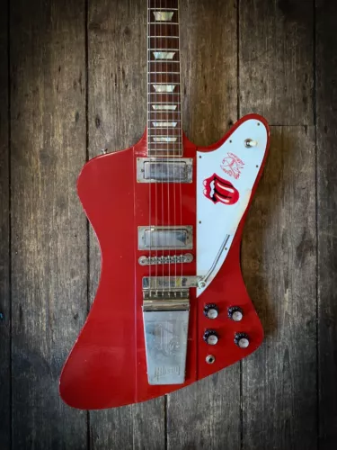 2022 '63 Firebird V Reissue with Maestro Vibrola Light Aged Murphy Lab in red
