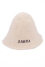 Sauna Hat Natural 100% Wool Cap Bath House Kit Schapka Hat Saunahut Saunamütze