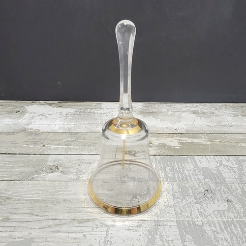 3 campanas de cristal Danbury Mint - 24 % cristal de plomo acento dorado - 1982, 1985 - Imagen 11 de 13