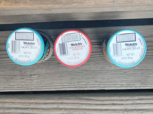 Set of 6 WELCH'S Jelly Jars w/Lids Winnie The Pooh's Grand Adventure DISNEY 1994 - Picture 9 of 9