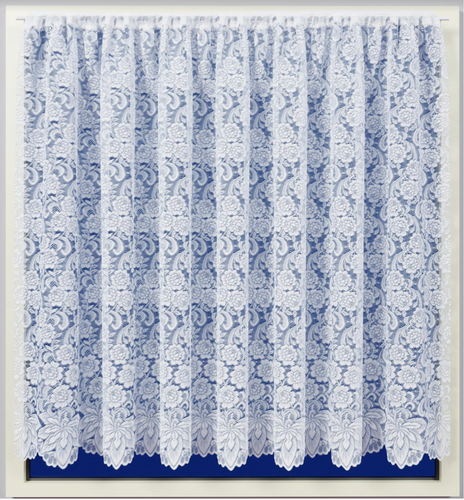 White Lace Net Curtains Slot Top Heading - Sold By The Metre - Free Postage - - Picture 8 of 24