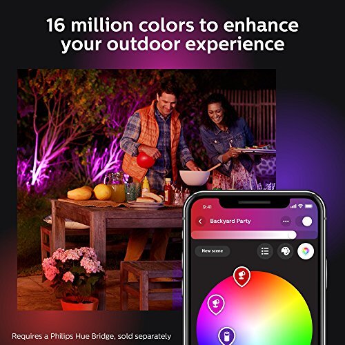 Philips Hue Lily White & Color Outdoor Smart Spot Light Extension (Hue Hub & ... - Picture 10 of 11