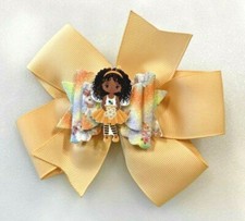 Beautiful Girl with Unicorns inspired hair bow for girls.