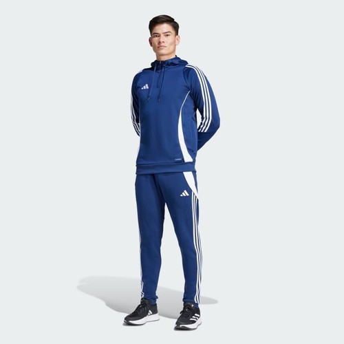 adidas Tiro 24 Football Pants Sweat Tracksuit Trousers Mens Sports Navy - Picture 5 of 7