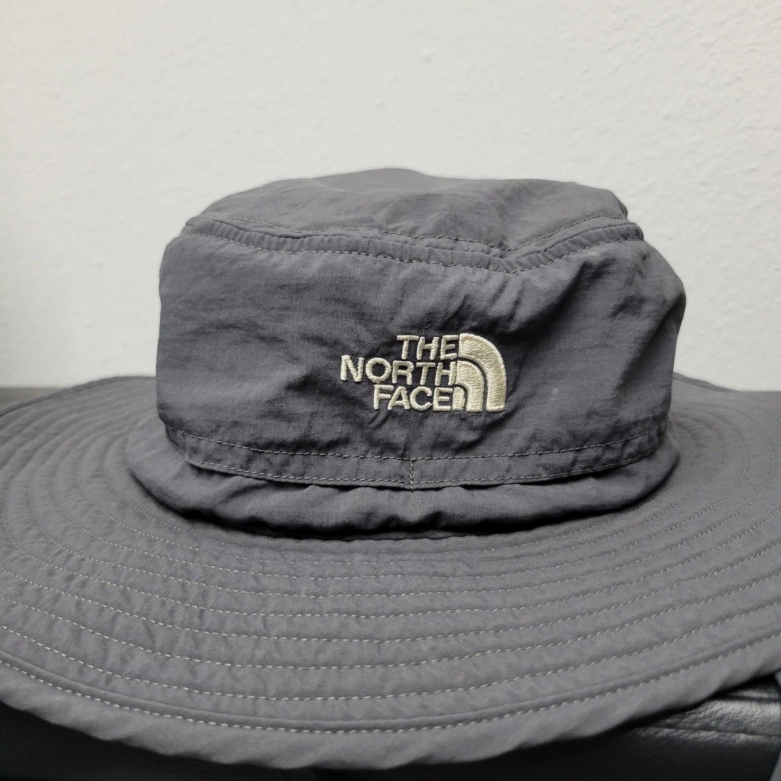 The North Face Gray Wide Brim Sun Hat Large Outdoor Hiking Gorpcore