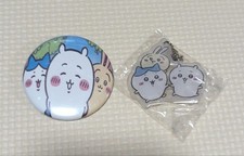 Chiikawa Can Badge  Key Chain set of 2 Chiikawa Can Badge  Key Chain set of 2