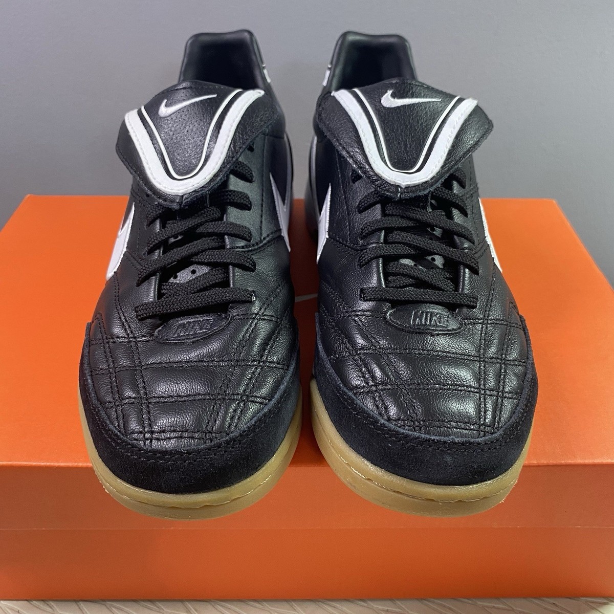 シューズ Nike Men's Tiempo Mystic 3 Shoes Nike Tiempo Mystic 3 IC Mens Black&White Soccer Sneakers