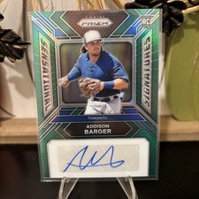 2024 Panini Prizm ADDISON BARGER Sensational Signatures GreenPrizm Auto RC