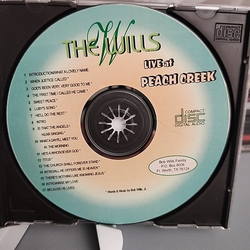 The Wills: Live at Peach Creek CD 17 Tracks 2003 Texas Christian - Foto 4 di 4