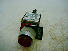 ALLEN BRADLEY 800MR-QB24 SERIES D PUSH BUTTON SWITCH RED ILLUMINATED 24V AC/DC