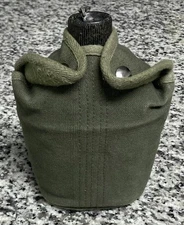 WW2 U.S. Issue Aluminum Canteen w/ Cover 1944 Dated Vollrath