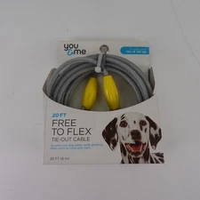 Tie-Out Cable Dogs under 150 LB YOU & ME 20' Free to Flex NIP