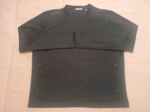 Peter Millar Crown Sport Herren Gr. XL Bond Elite Golf Pullover Balsam Grün - Bild 2 von 17