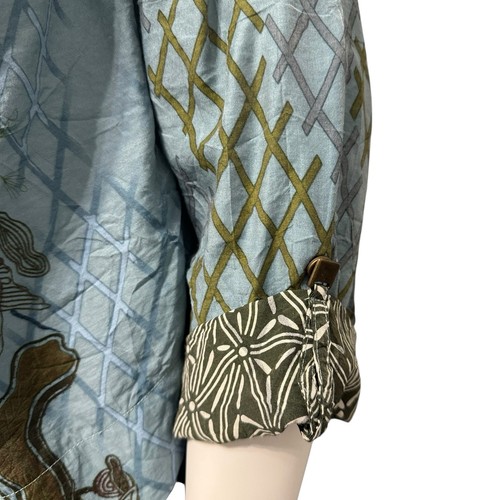 CITRON Santa Monica Jacket Size XL Asian Inspired Bamboo Blend Dressy - Picture 9 of 10