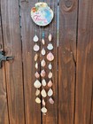 Beautiful Hand Made Seashell Wind Chimes Florida Decoupaged 26" Coastal Decor