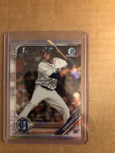 2019 1st Bowman Draft Chrome Riley Greene Refractor Rookie (3) Lot BDC-50 MINT - Bild 6 von 7