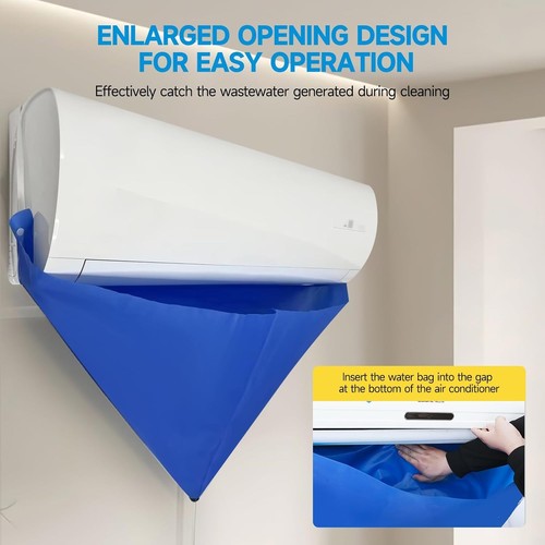 Efficient Mini Split Cleaning Kit with Waterproof Covers & 4 Specialty Brushes - Picture 5 of 9