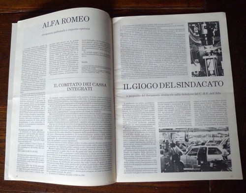 METROPERAIO n.1 1982[CONTROinformazione,Autonomia Operaia,Alfa Romeo - Picture 5 of 6