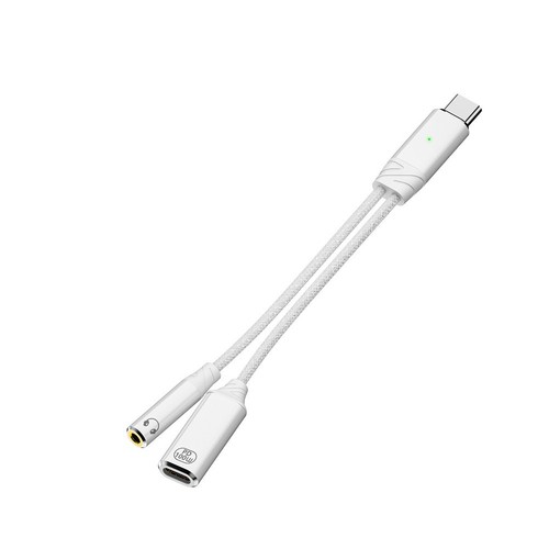 Portable USB C to 3 5mm Audio Adapter with 100W Power Delivery Support - Photo 4/14