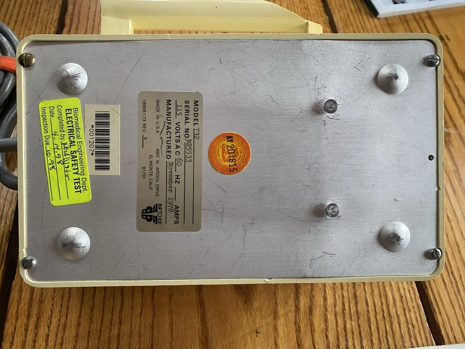 Birtcher Hyfrecator Modelo 732 Vintage Foto 2 de 4