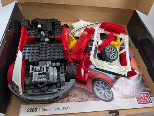 Vintage Mega Bloks Probuilder Stealth Turbo Sra 3266 in Original Box. Incomplete - Picture 6 of 16